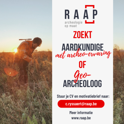 Vacature aardkundige met archeo-ervaring of geo-archeoloog